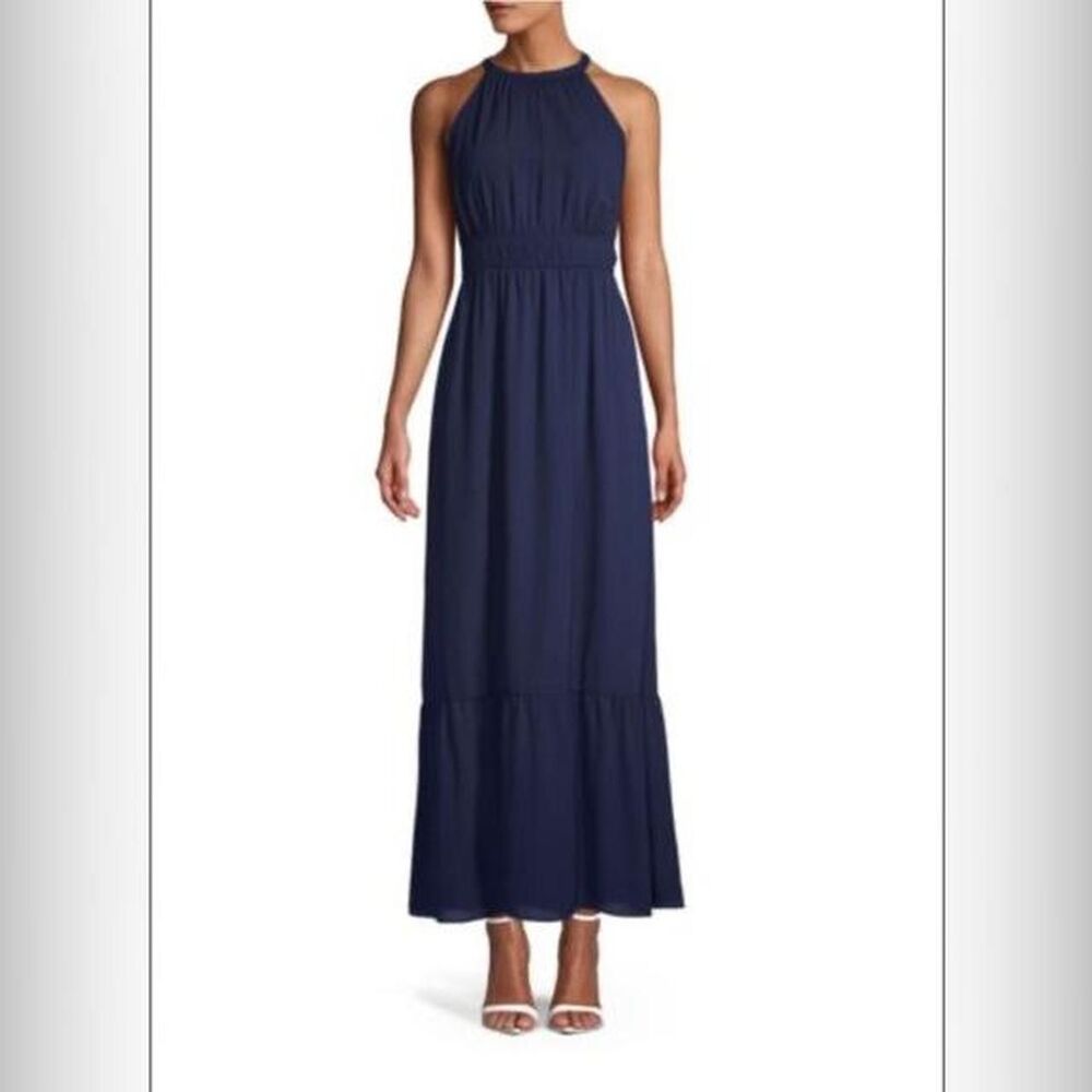 Saks Fifth Avenue Navy Blue Formal Dress Size 2